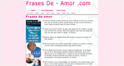 Desktop Screenshot of frasesde-amor.com